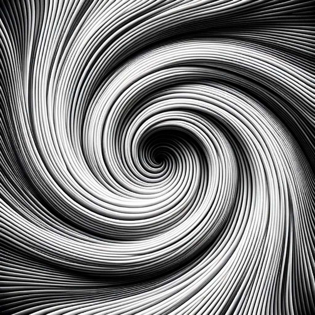 a representation of anxiety, digital art, op art